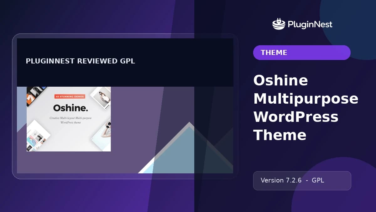 Oshine Multipurpose WordPress Theme product cover
