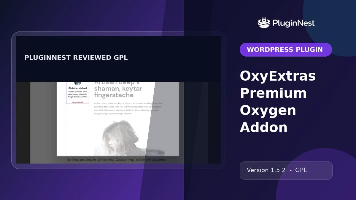 OxyExtras Premium Oxygen Addon product cover