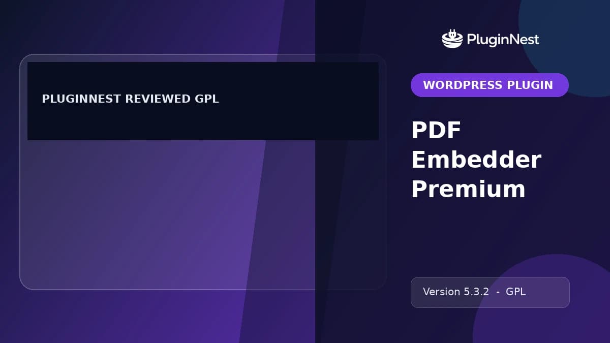 PDF Embedder Premium product cover
