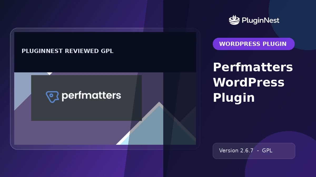 Perfmatters WordPress Plugin product cover
