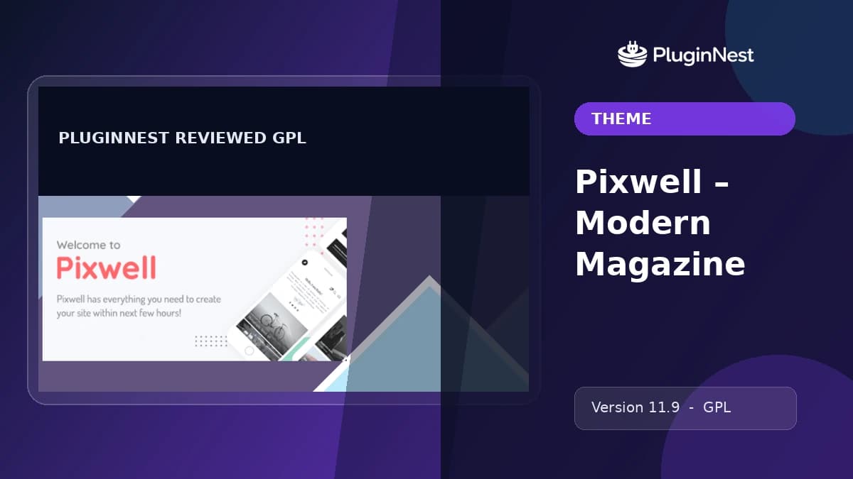 Pixwell – Modern Magazine product cover