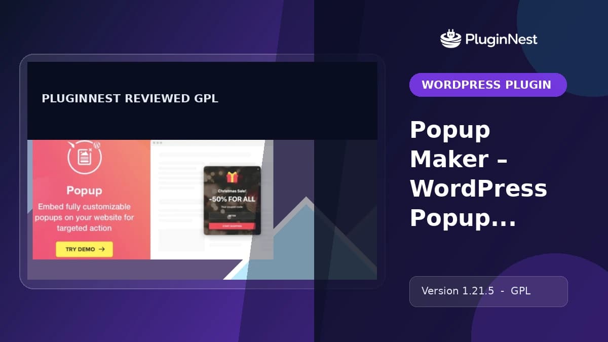Popup Maker – WordPress Popup Plugin product cover