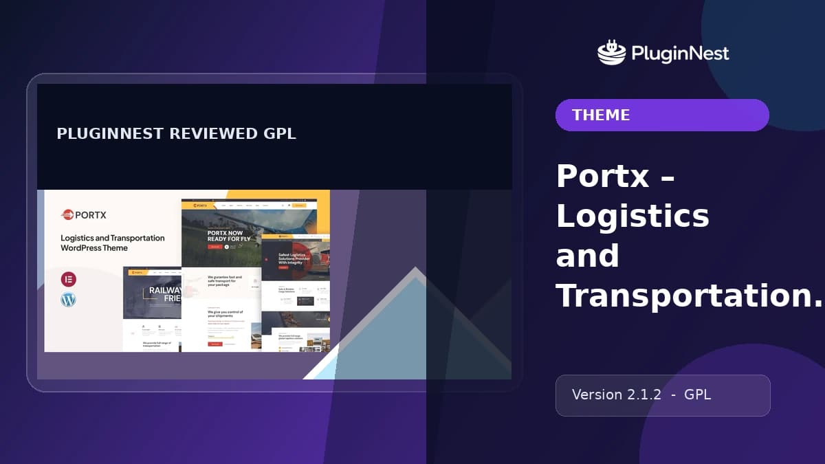 Portx – Logistics and Transportation WordPress product cover
