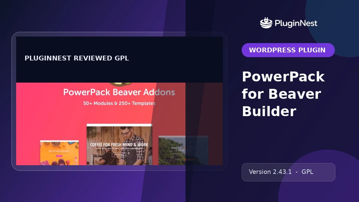 PowerPack for Beaver Builder product cover