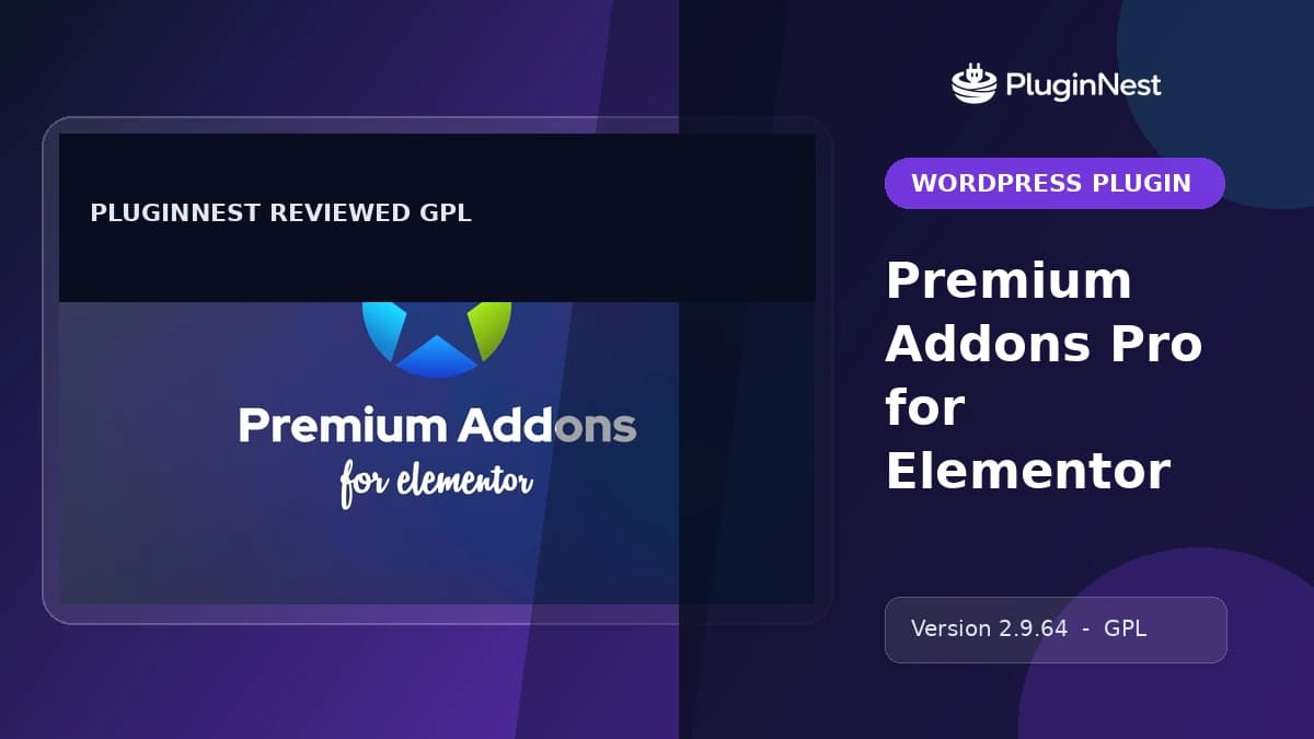 Premium Addons Pro for Elementor product cover