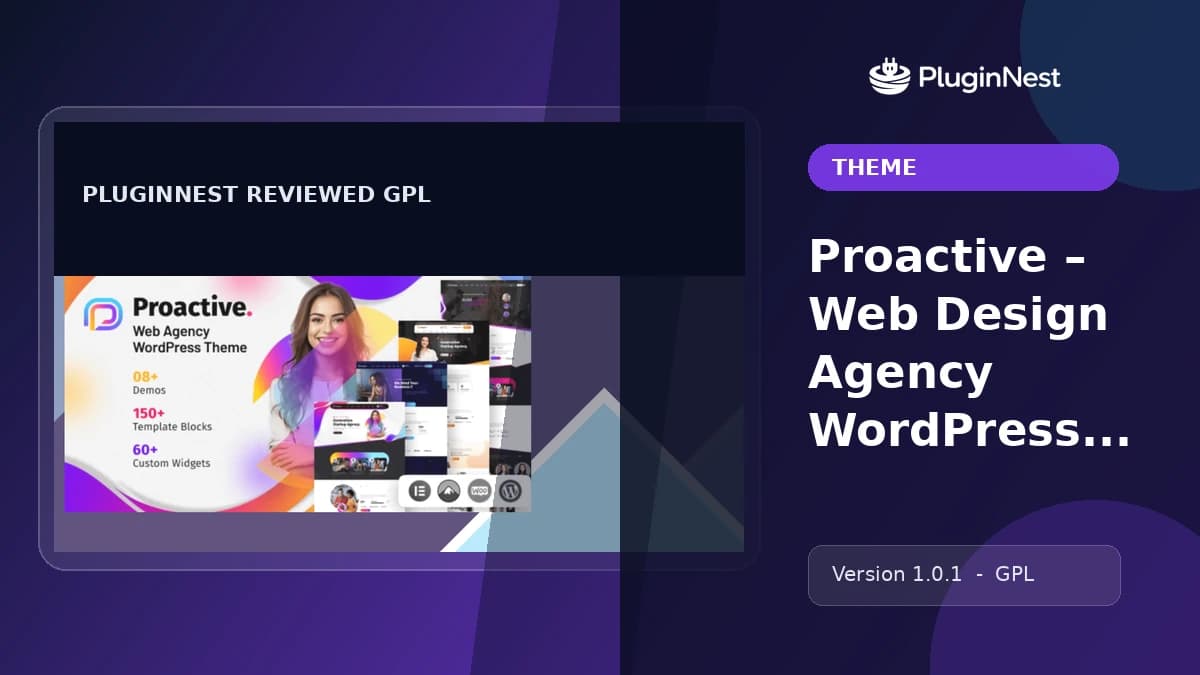 Proactive – Web Design Agency WordPress Theme product cover