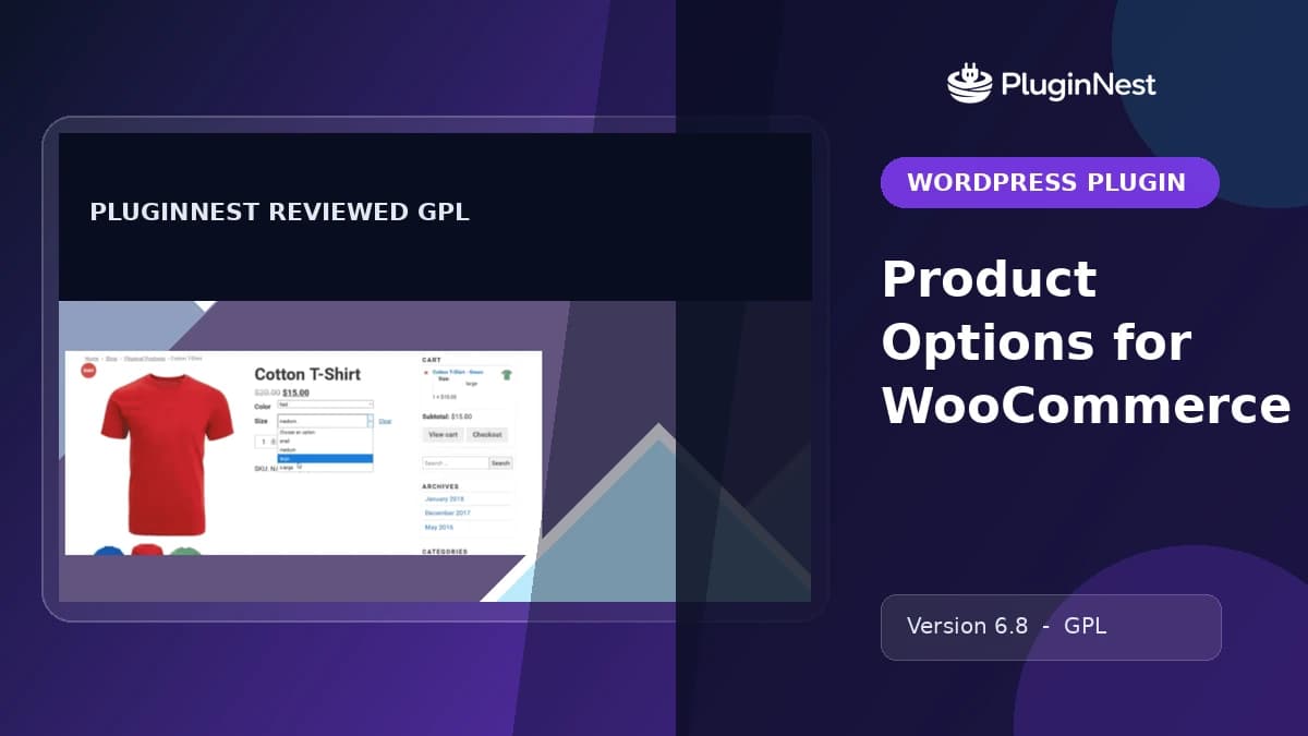 Product Options for WooCommerce product cover