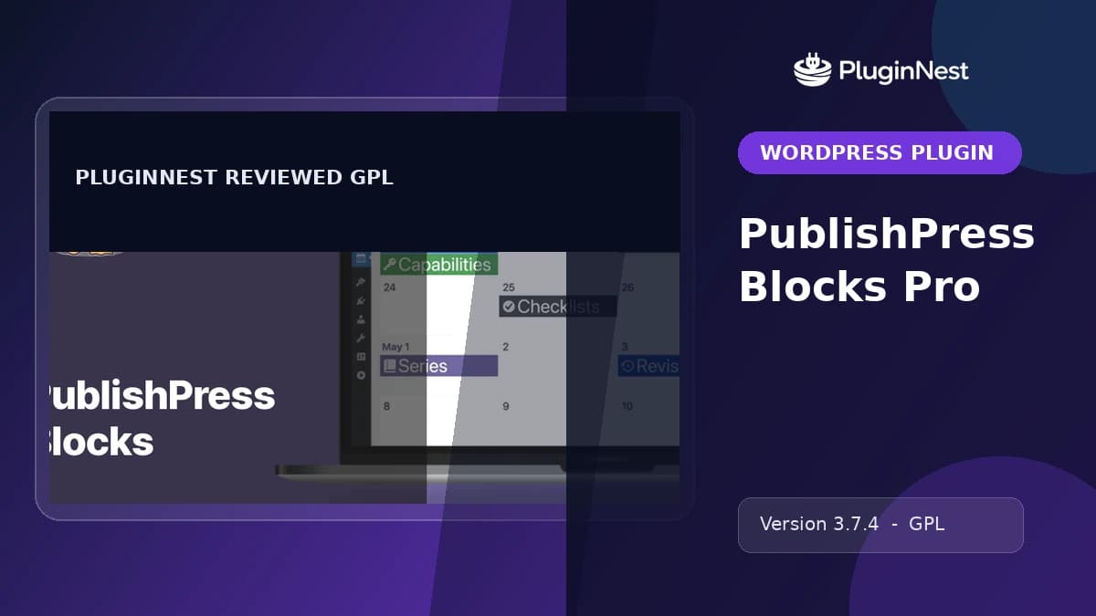 PublishPress Blocks Pro product cover