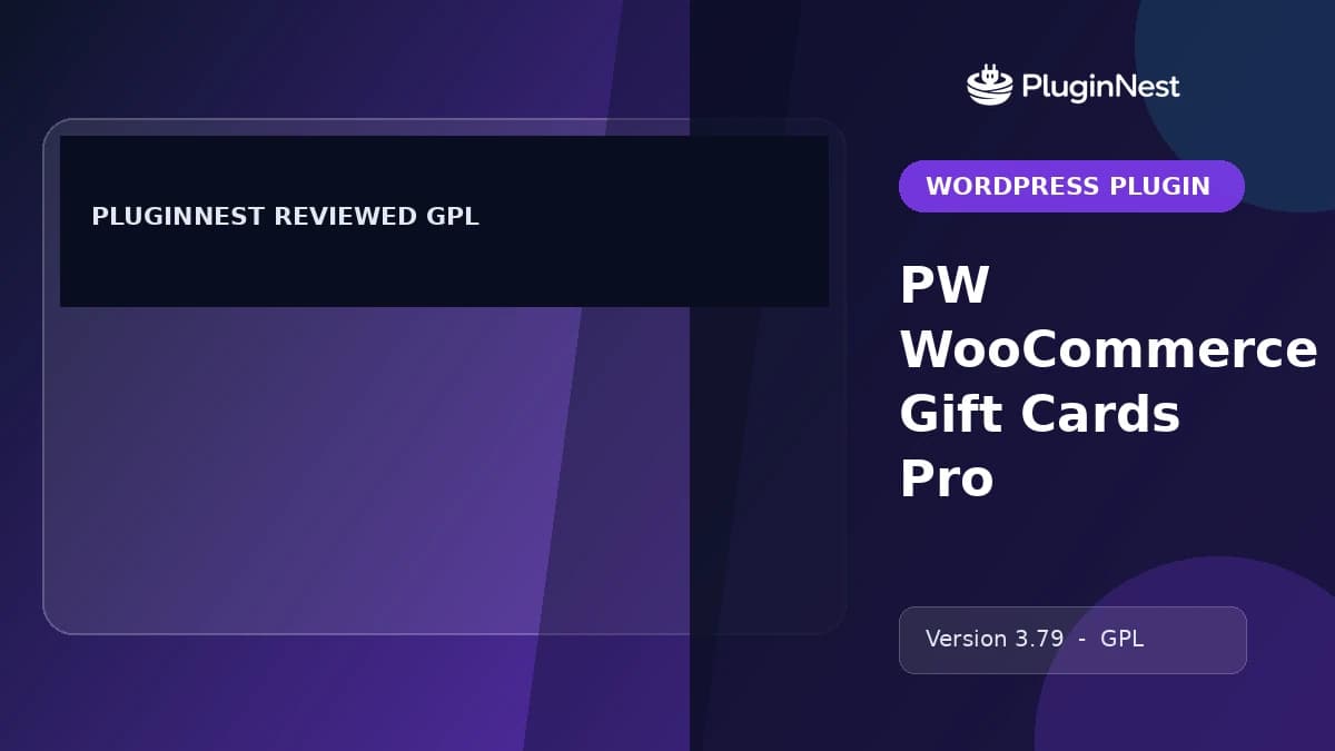 PW WooCommerce Gift Cards Pro product cover