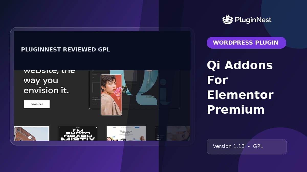 Qi Addons For Elementor Premium product cover