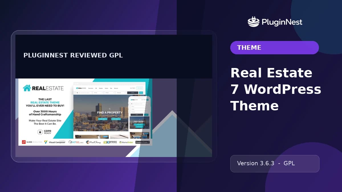 Real Estate 7 WordPress Theme product cover