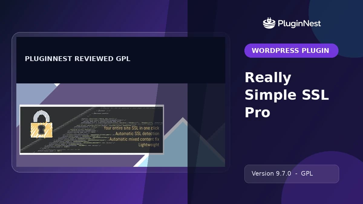 Really Simple SSL Pro product cover