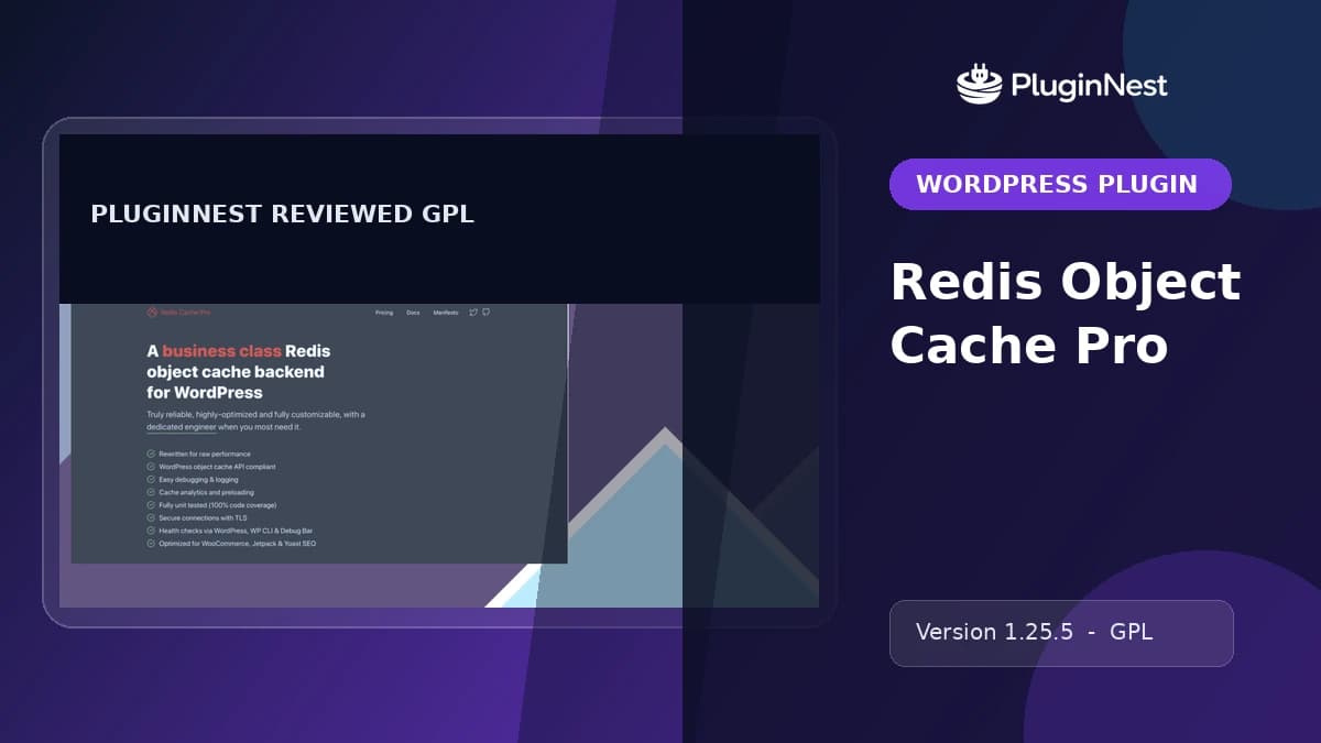 Redis Object Cache Pro product cover