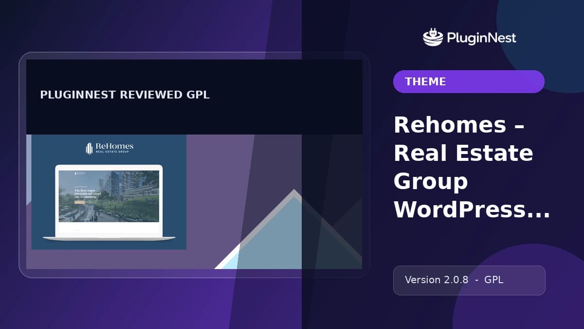 Rehomes – Real Estate Group WordPress Theme product cover