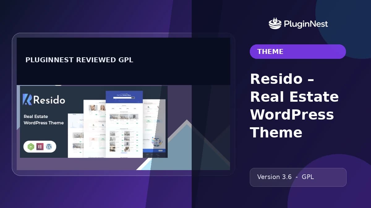 Resido – Real Estate WordPress Theme product cover