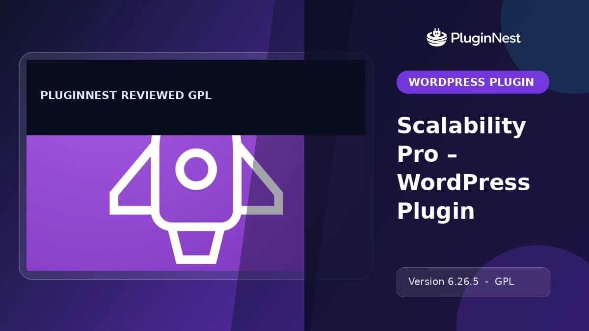 Scalability Pro – WordPress Plugin product cover
