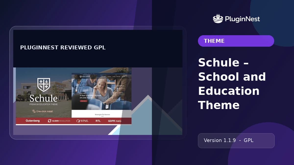 Schule – School and Education Theme product cover
