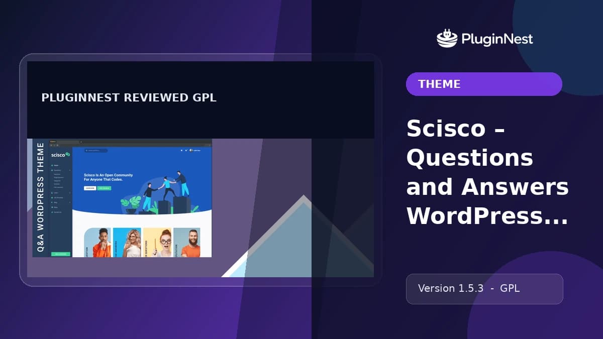 Scisco – Questions and Answers WordPress Theme product cover