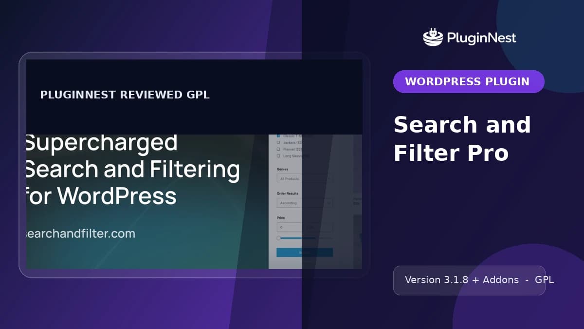 Search and Filter Pro product cover