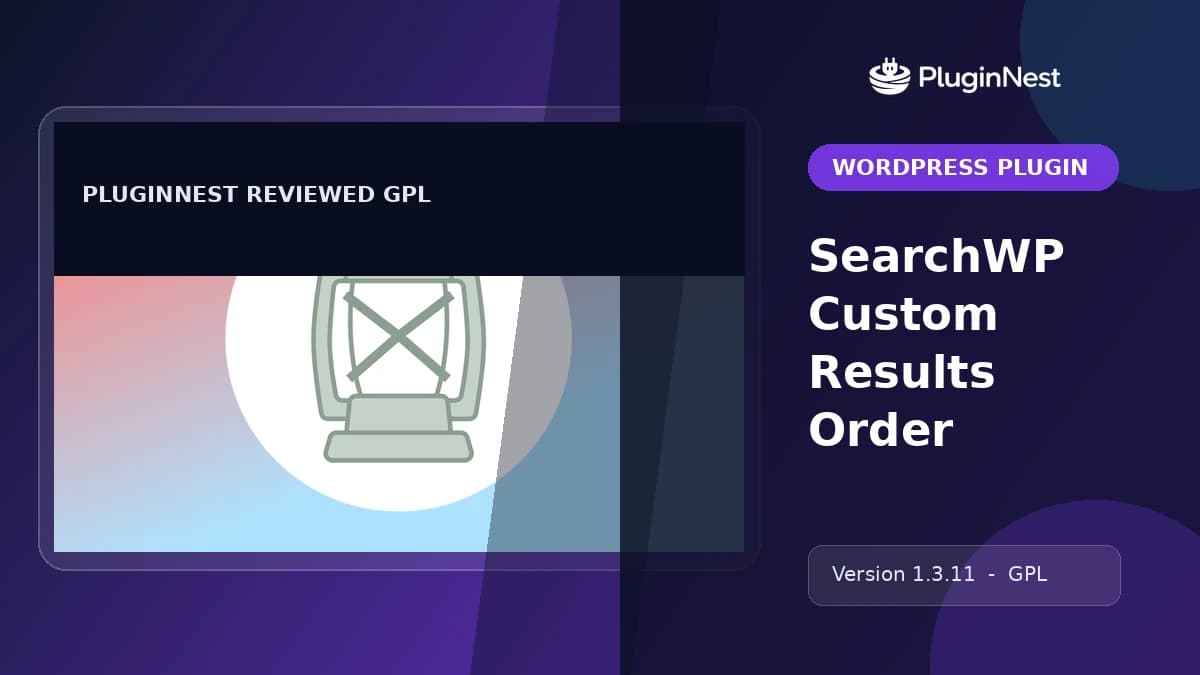 SearchWP Custom Results Order product cover