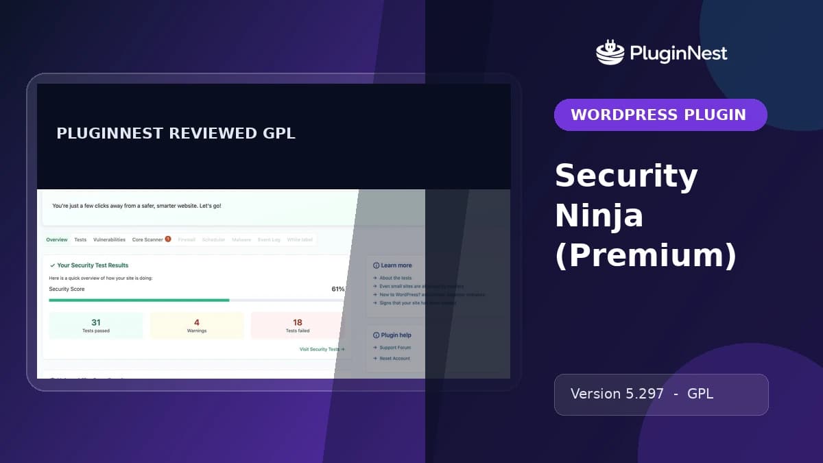 Security Ninja (Premium) product cover