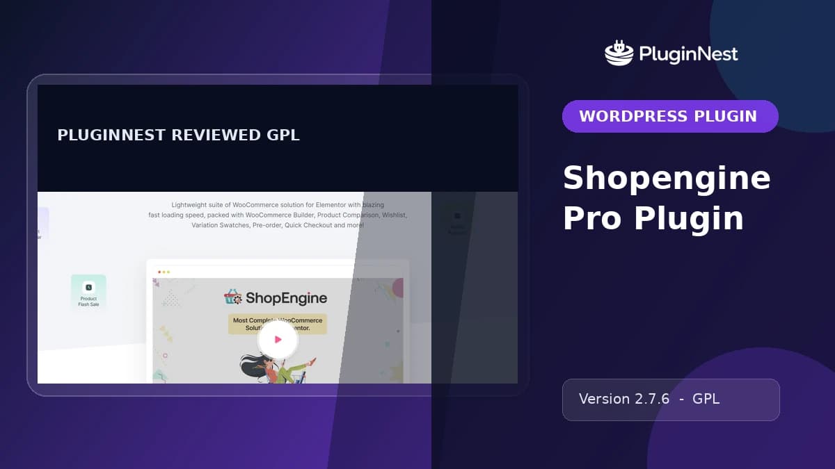 Shopengine Pro Plugin product cover