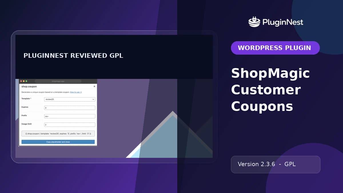 ShopMagic Customer Coupons product cover