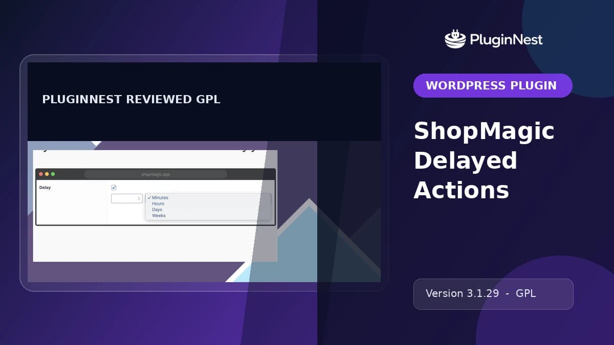 ShopMagic Delayed Actions product cover
