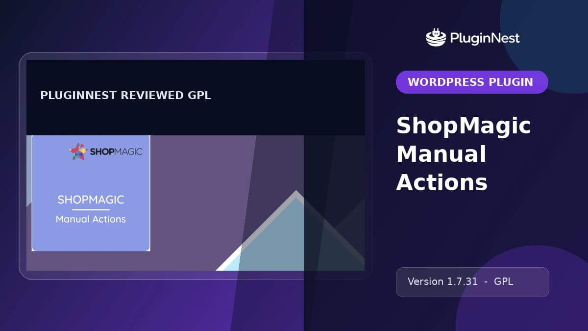 ShopMagic Manual Actions product cover