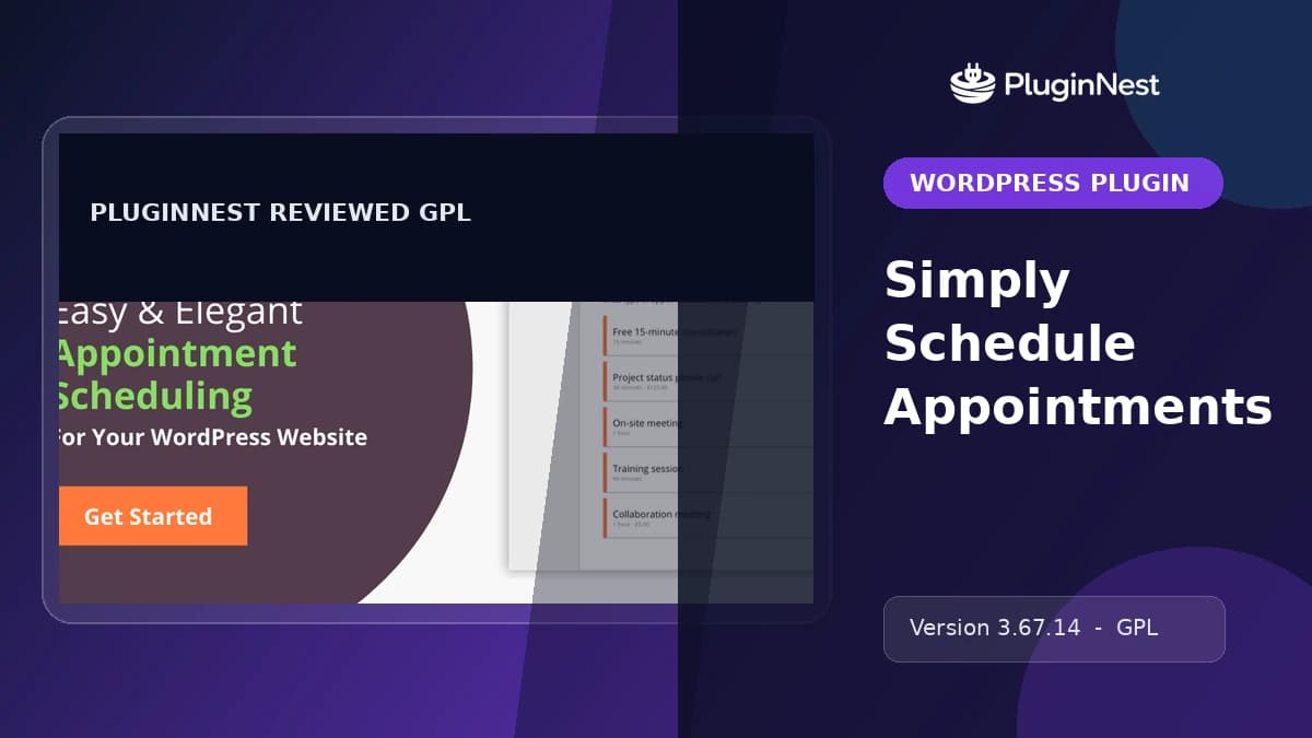 Simply Schedule Appointments product cover