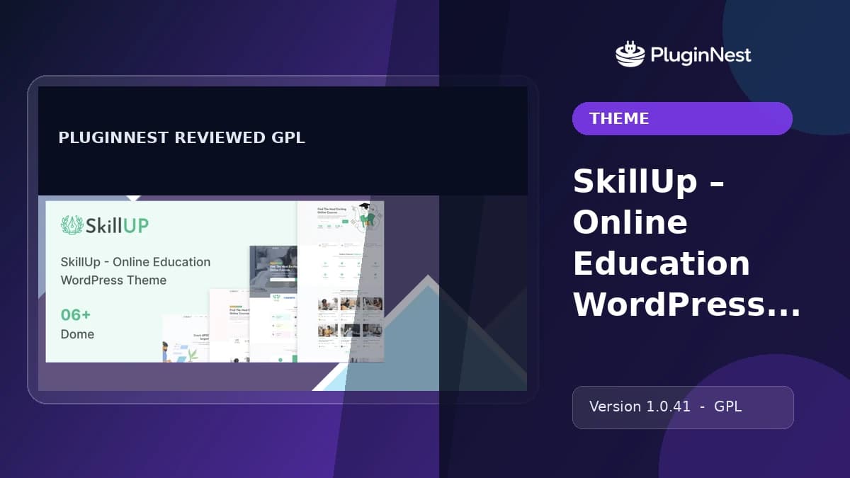 SkillUp – Online Education WordPress Theme product cover
