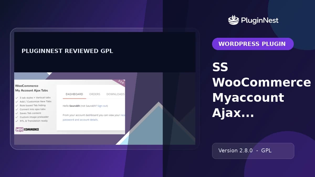 SS WooCommerce Myaccount Ajax Tabs product cover
