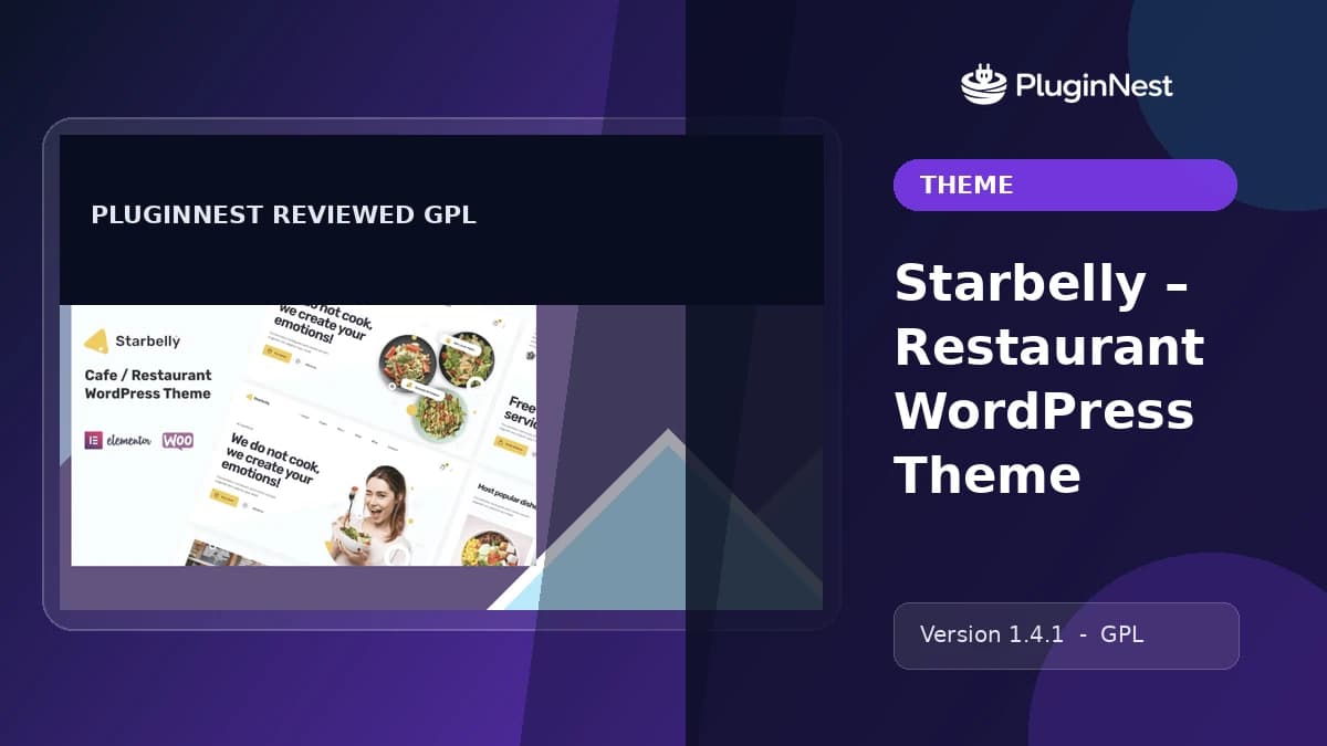 Starbelly – Restaurant WordPress Theme product cover