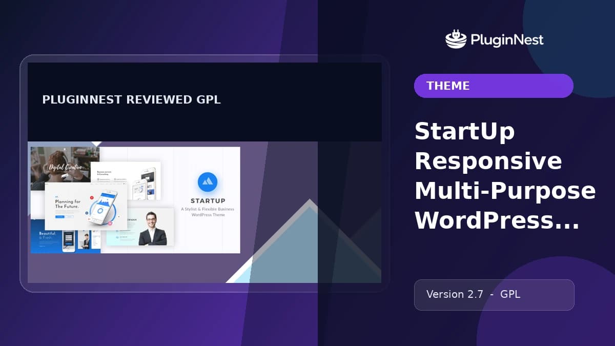 StartUp Responsive Multi-Purpose WordPress Theme product cover