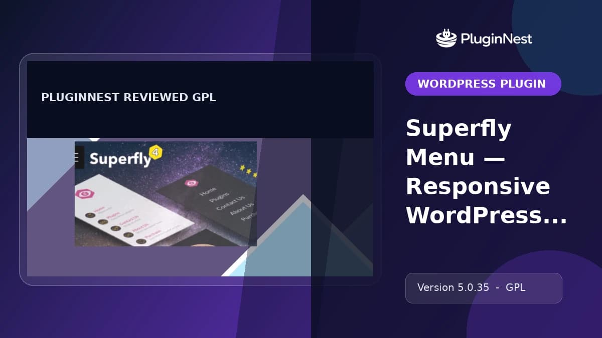 Superfly Menu — Responsive WordPress Menu Plugin product cover
