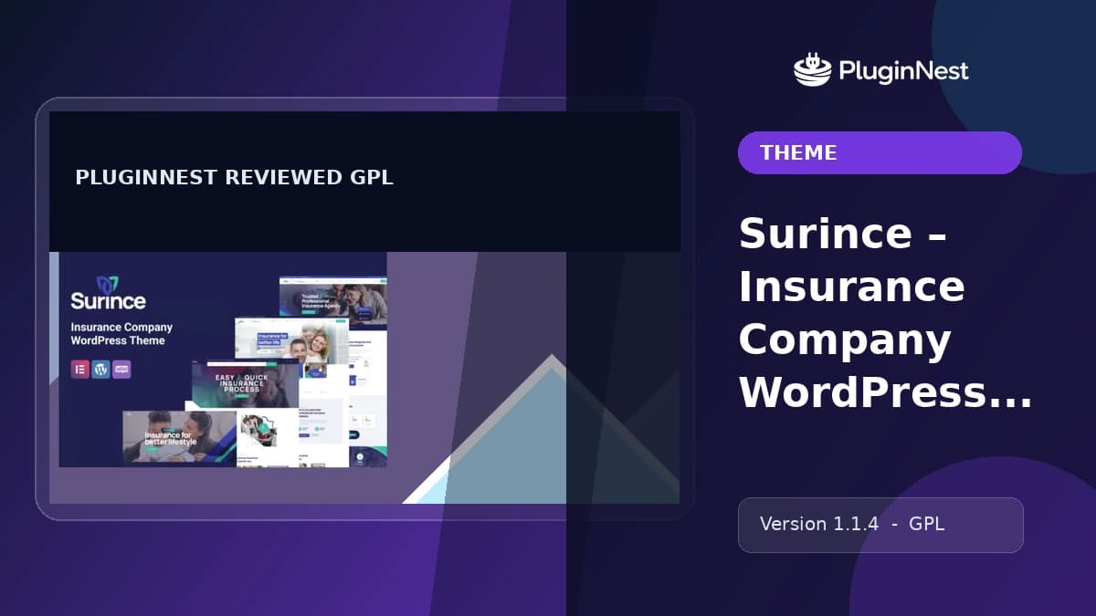 Surince – Insurance Company WordPress Theme product cover