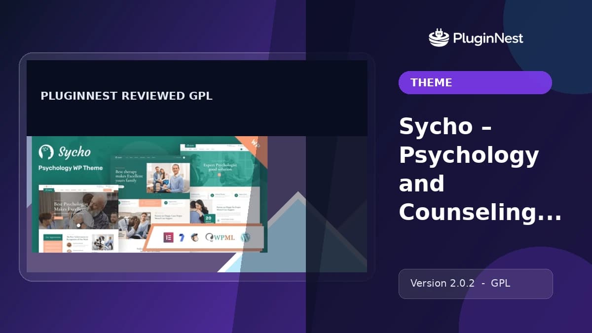 Sycho – Psychology and Counseling WordPress Theme product cover