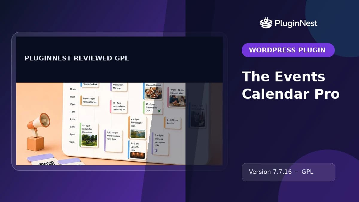 The Events Calendar Pro product cover