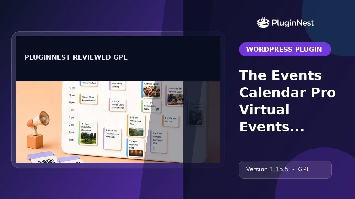 The Events Calendar Pro Virtual Events Addon product cover