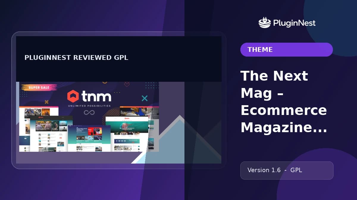 The Next Mag – Ecommerce Magazine WordPress Theme product cover