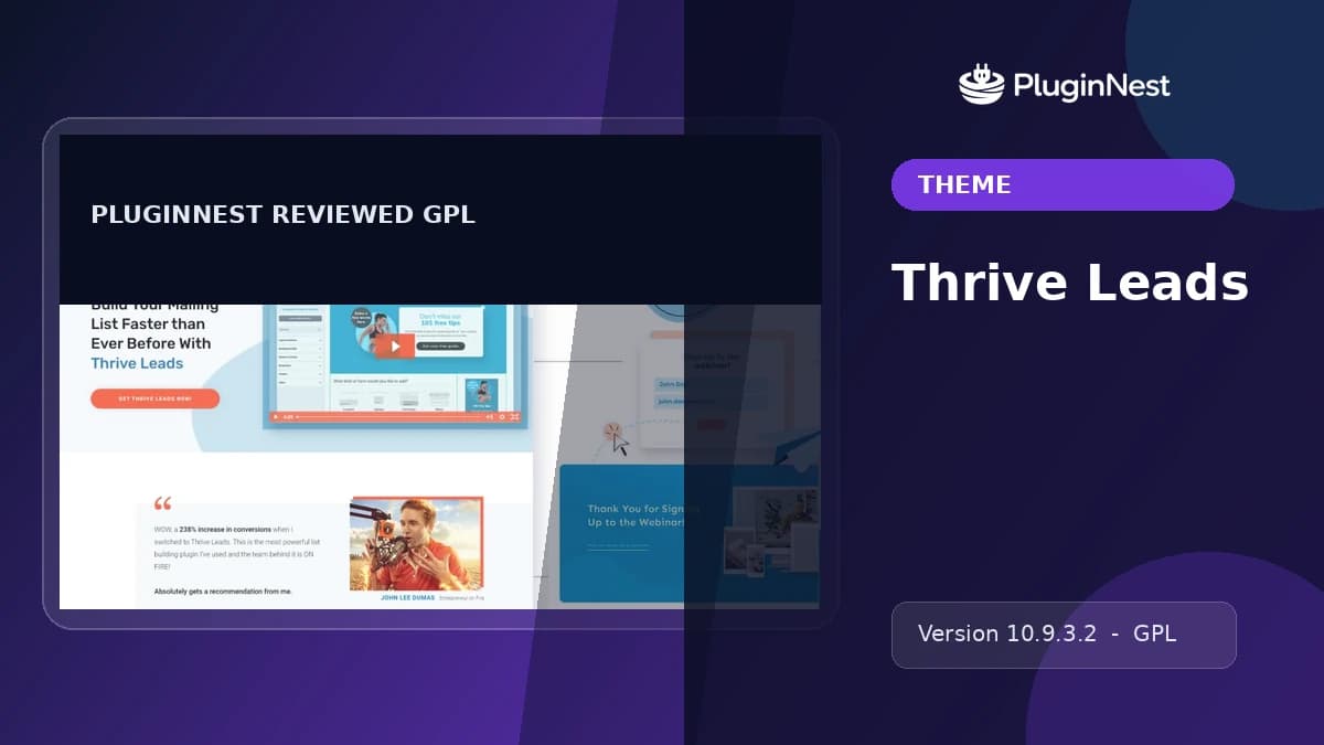 Thrive Leads product cover