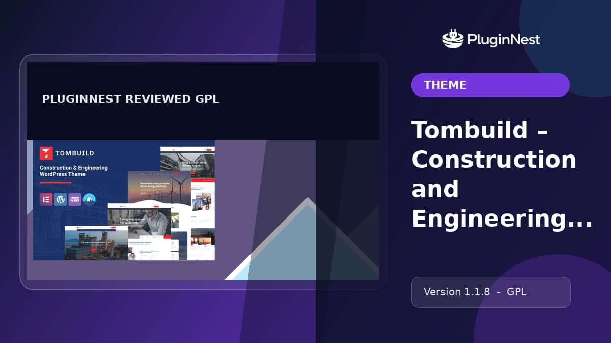 Tombuild – Construction and Engineering Theme product cover