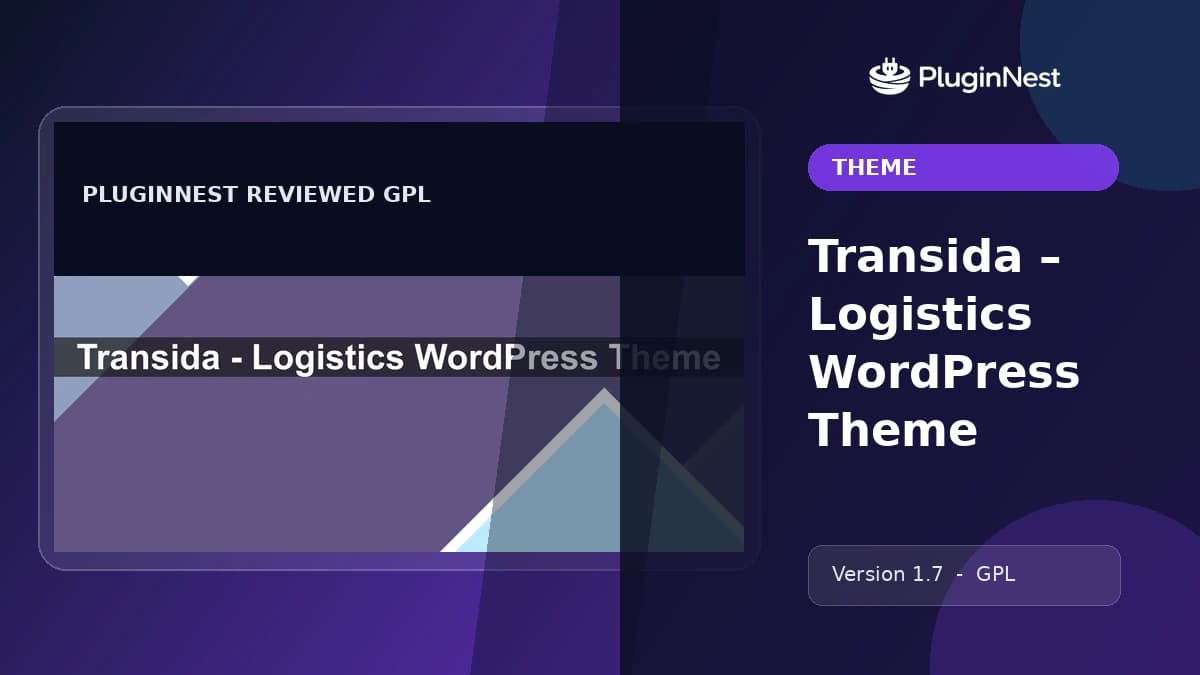 Transida – Logistics WordPress Theme product cover