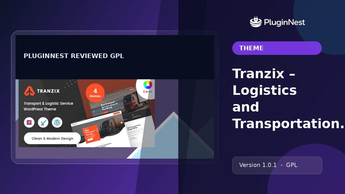 Tranzix – Logistics and Transportation WordPress Theme product cover