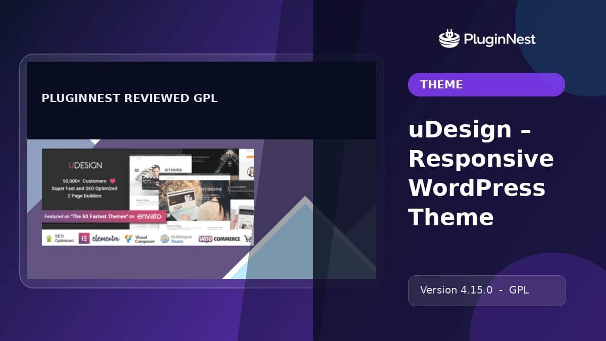 uDesign – Responsive WordPress Theme product cover