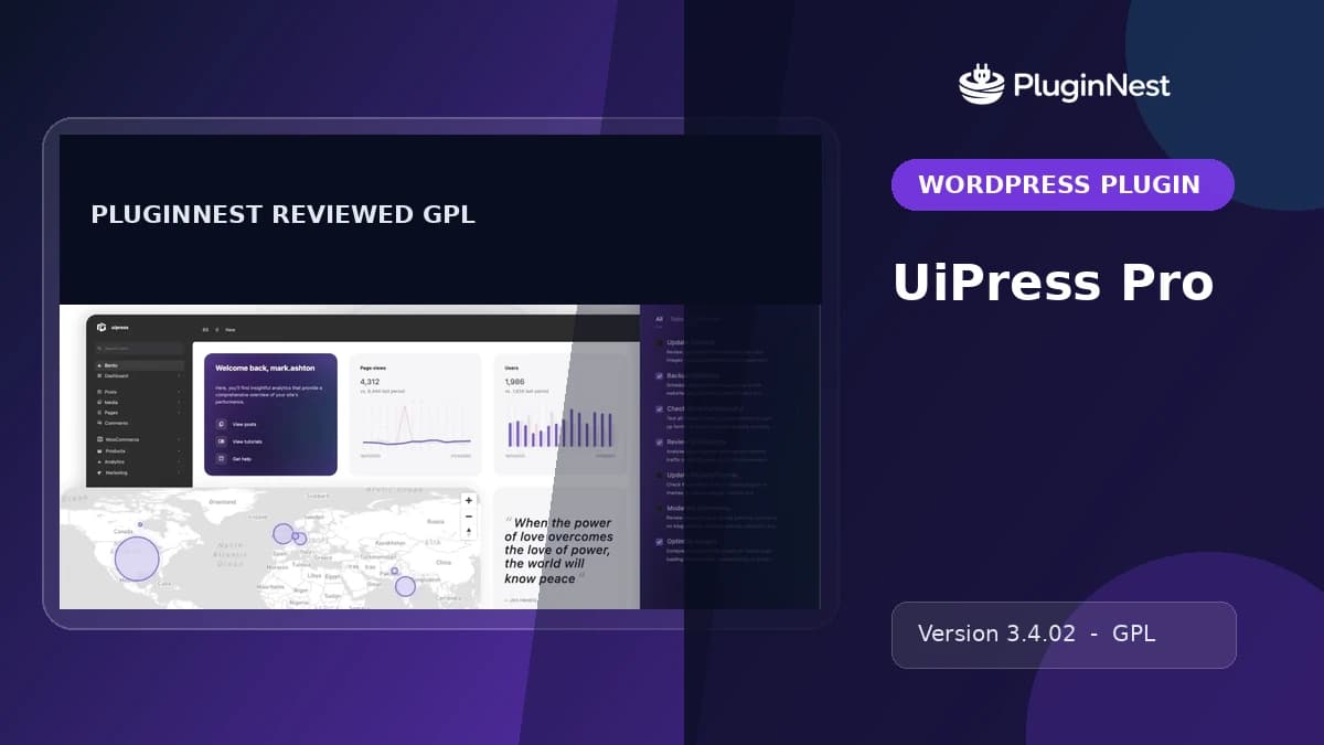 UiPress Pro product cover