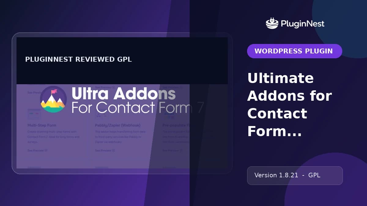 Ultimate Addons for Contact Form 7 product cover