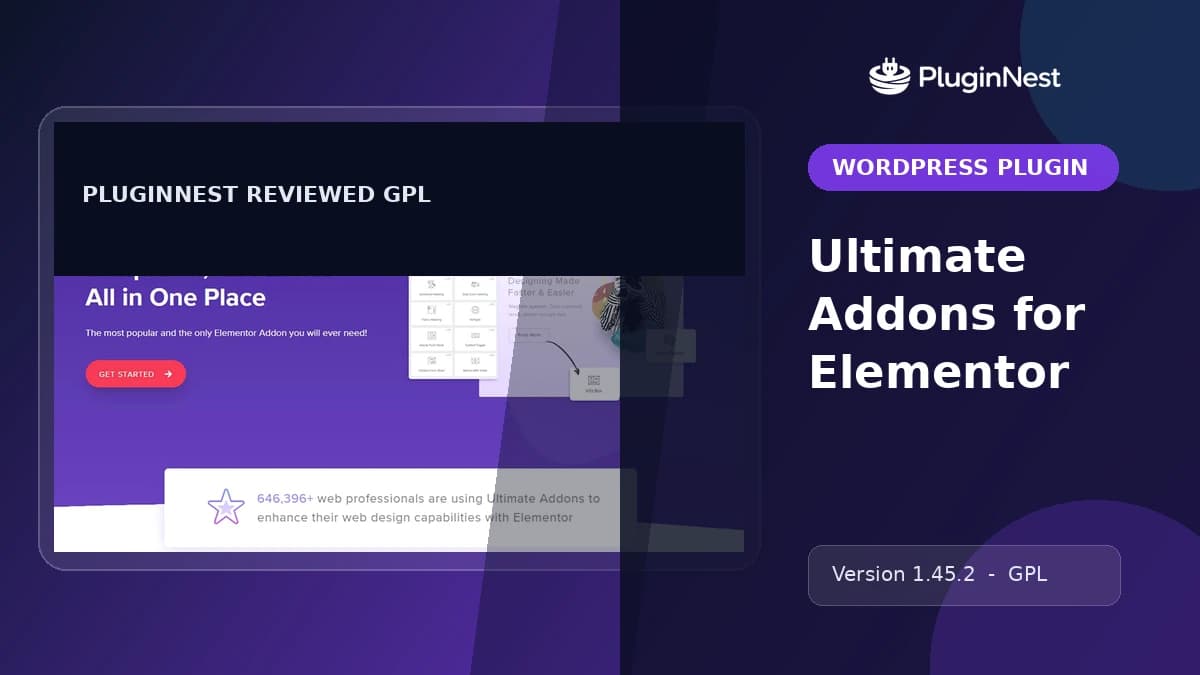 Ultimate Addons for Elementor product cover