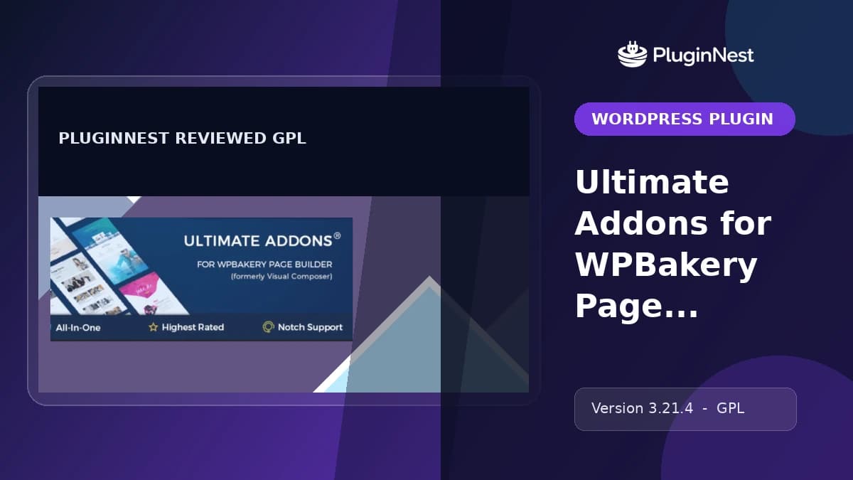 Ultimate Addons for WPBakery Page Builder product cover
