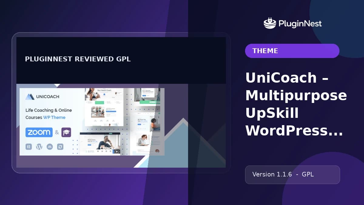 UniCoach – Multipurpose UpSkill WordPress Theme product cover